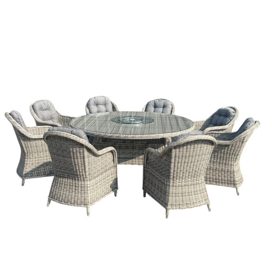 Bali 8 Seater Grey