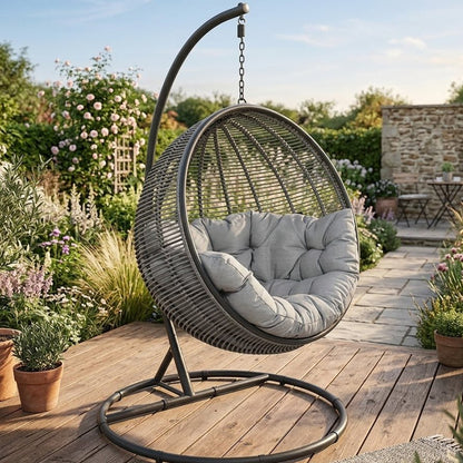 Cocoon Chair (Grey) - Love Home & Garden