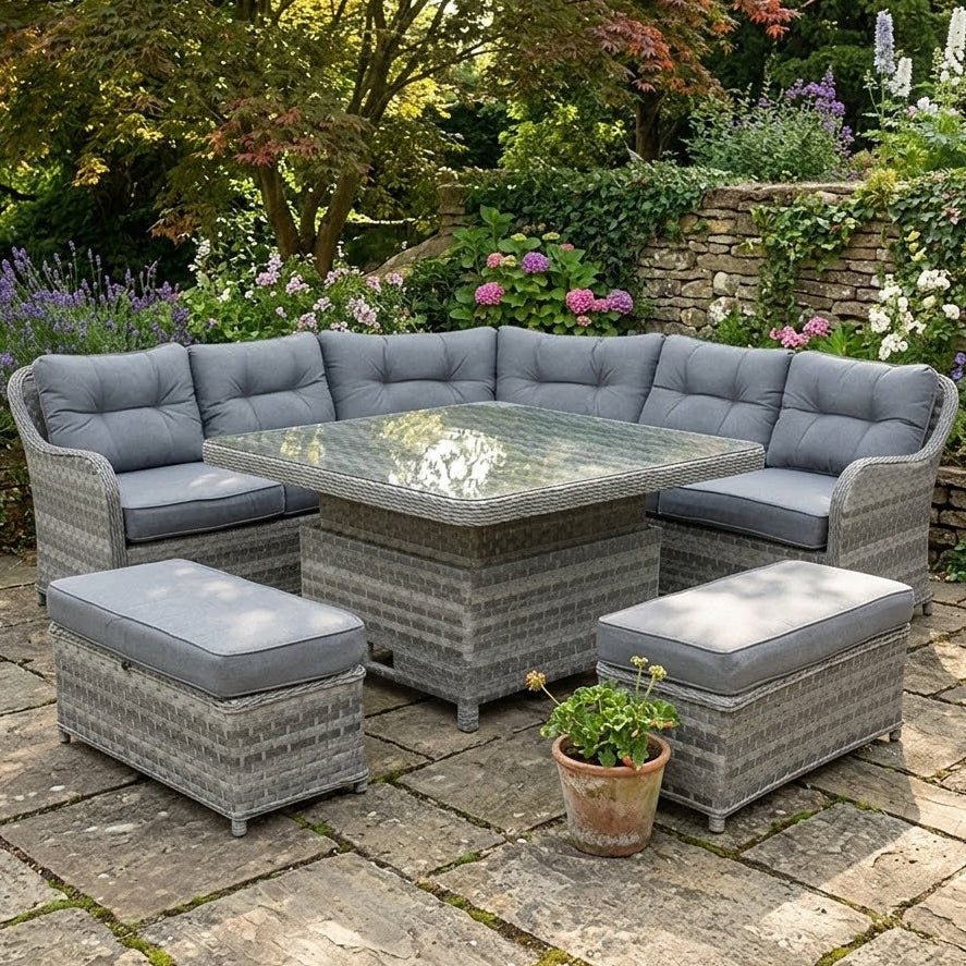 Lombok Corner Suite Grey - Love Home & Garden