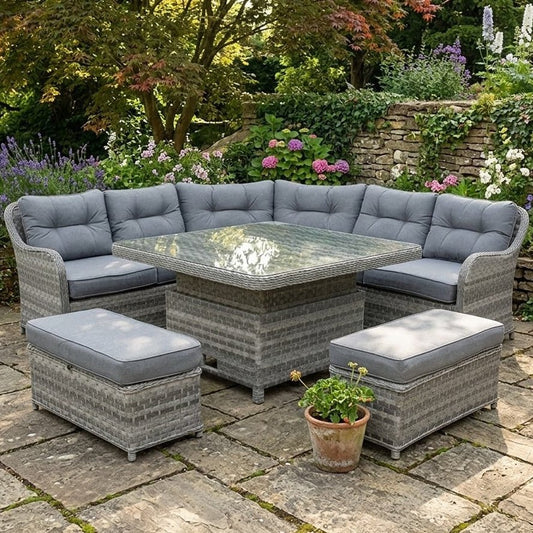 Lombok Corner Suite Grey - Love Home & Garden
