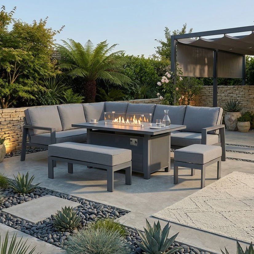 Madrid Firepit Corner Suite - Love Home & Garden