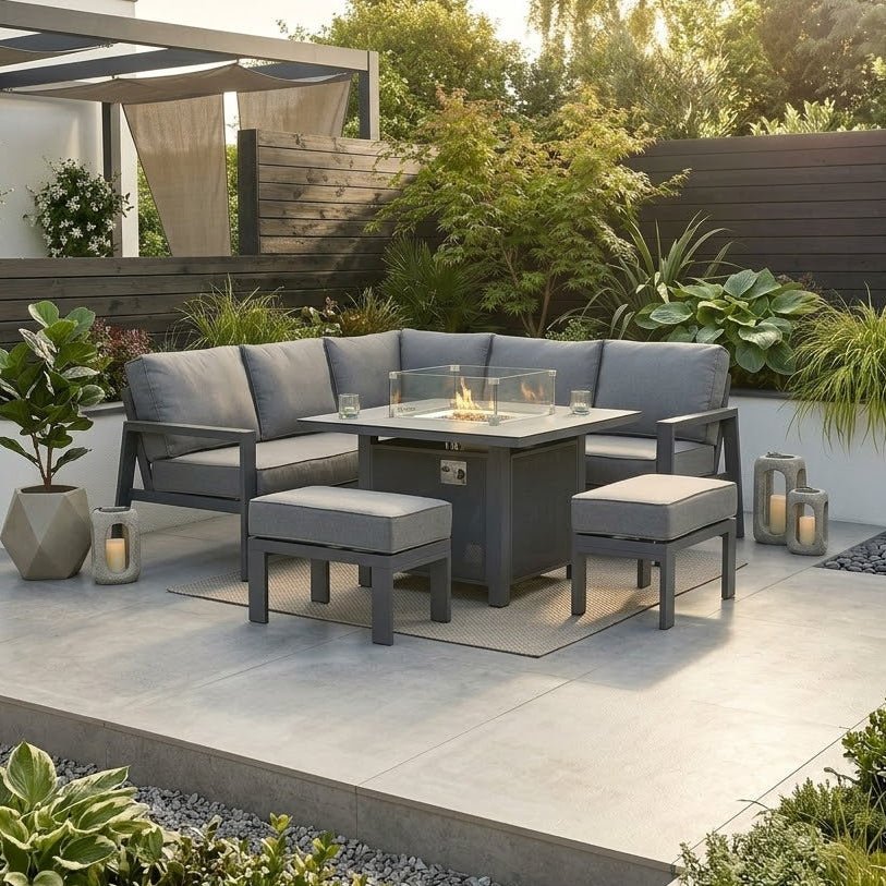 Madrid Firepit Corner Suite - Love Home & Garden