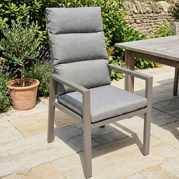 Tuscany extendable table and 6 recliner chairs - Love Home & Garden