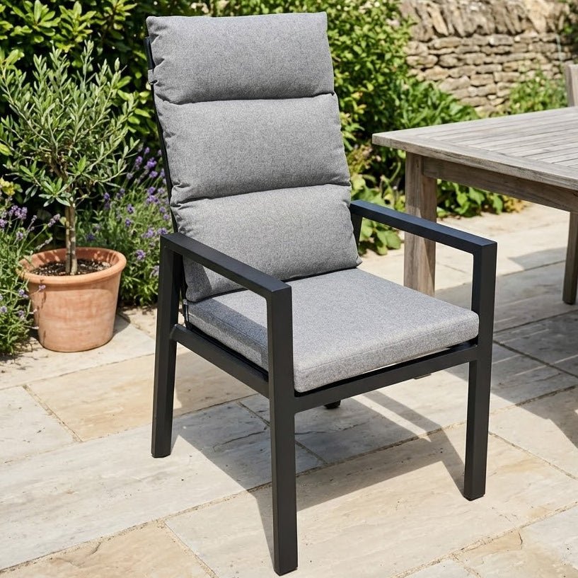 Tuscany extendable table and 6 recliner chairs - Love Home & Garden